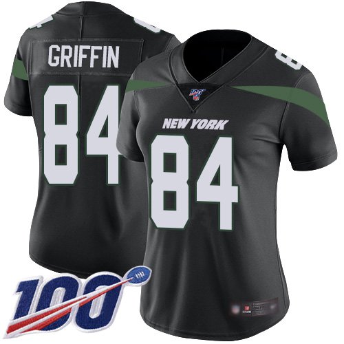 New York Jets Limited Black Women Ryan Griffin Alternate Jersey NFL Football #84 100th Season Vapor Untouchable